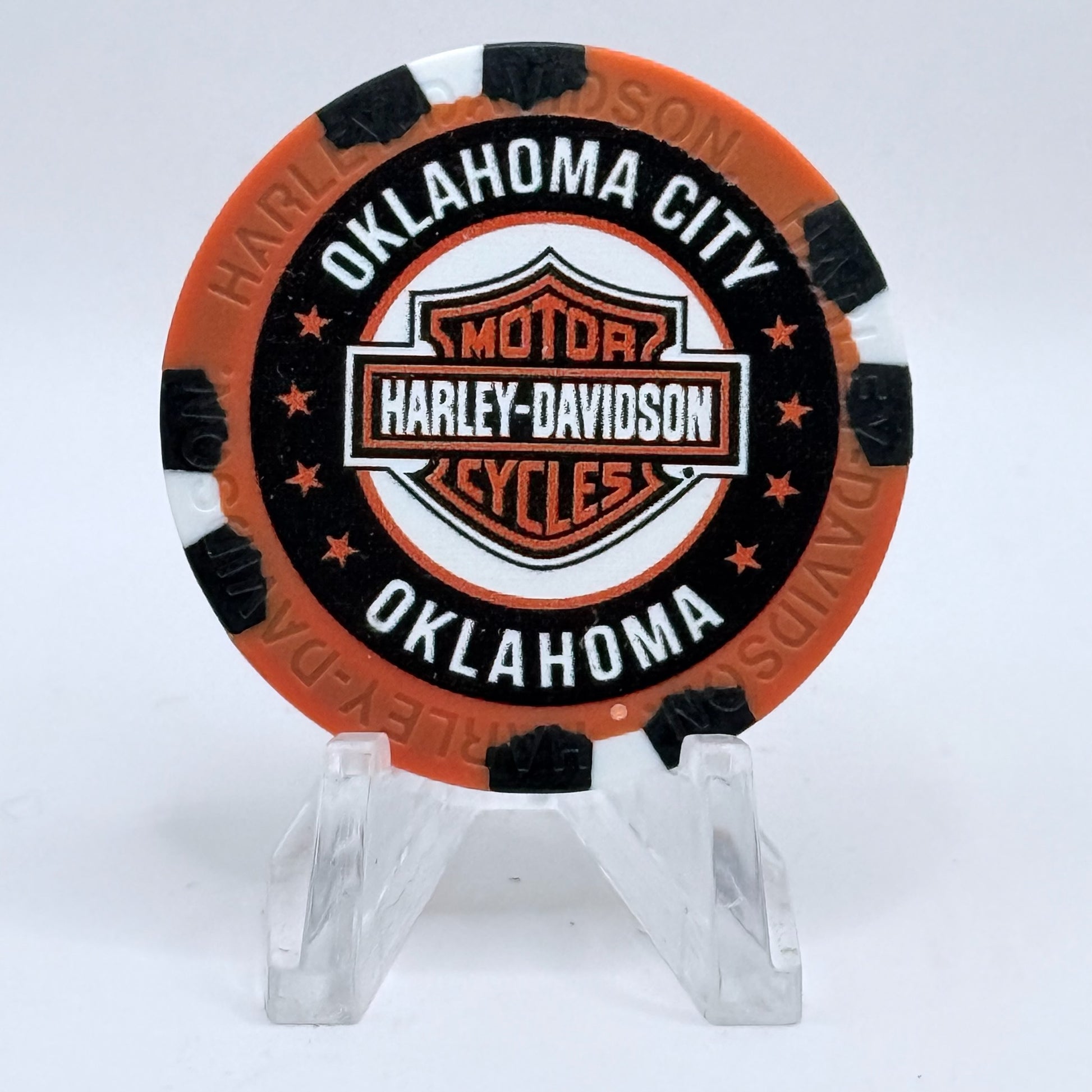 Harley-Davidson - World Oklahoma City Oklahoma Series 4 Advertising Chips
