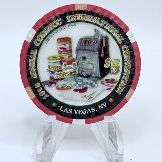 Riviera Las Vegas Nevada 2002 '10th Annual Convention' LE $5 Casino Chip E2373