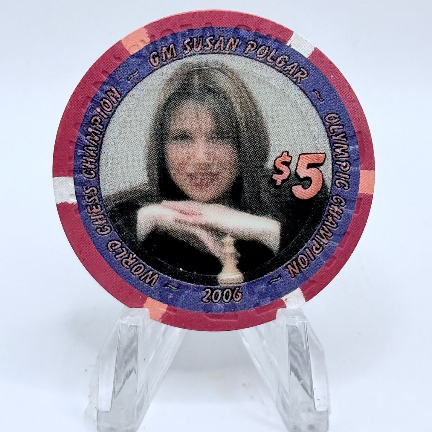 Riviera Las Vegas Nevada 2006 'International Chess Festival' LE $5 Casino Chip E5531
