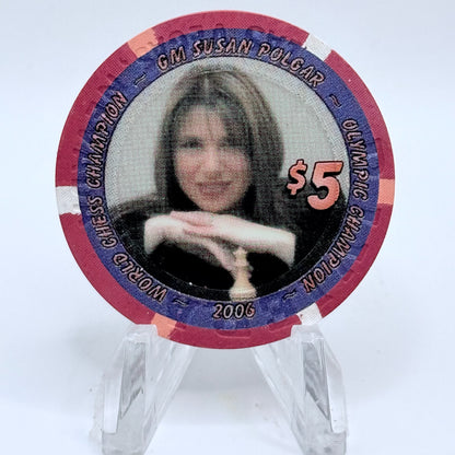 Riviera Las Vegas Nevada 2006 'International Chess Festival' LE $5 Casino Chip E5531