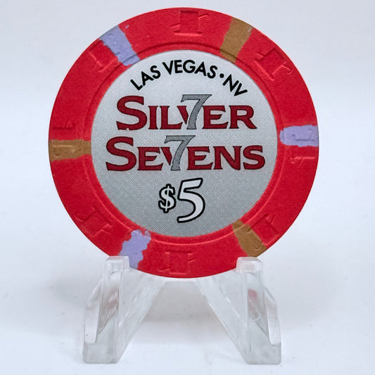Silver Sevens Hotel & Casino Las Vegas Nevada 2013 $5 Casino Chip D1183