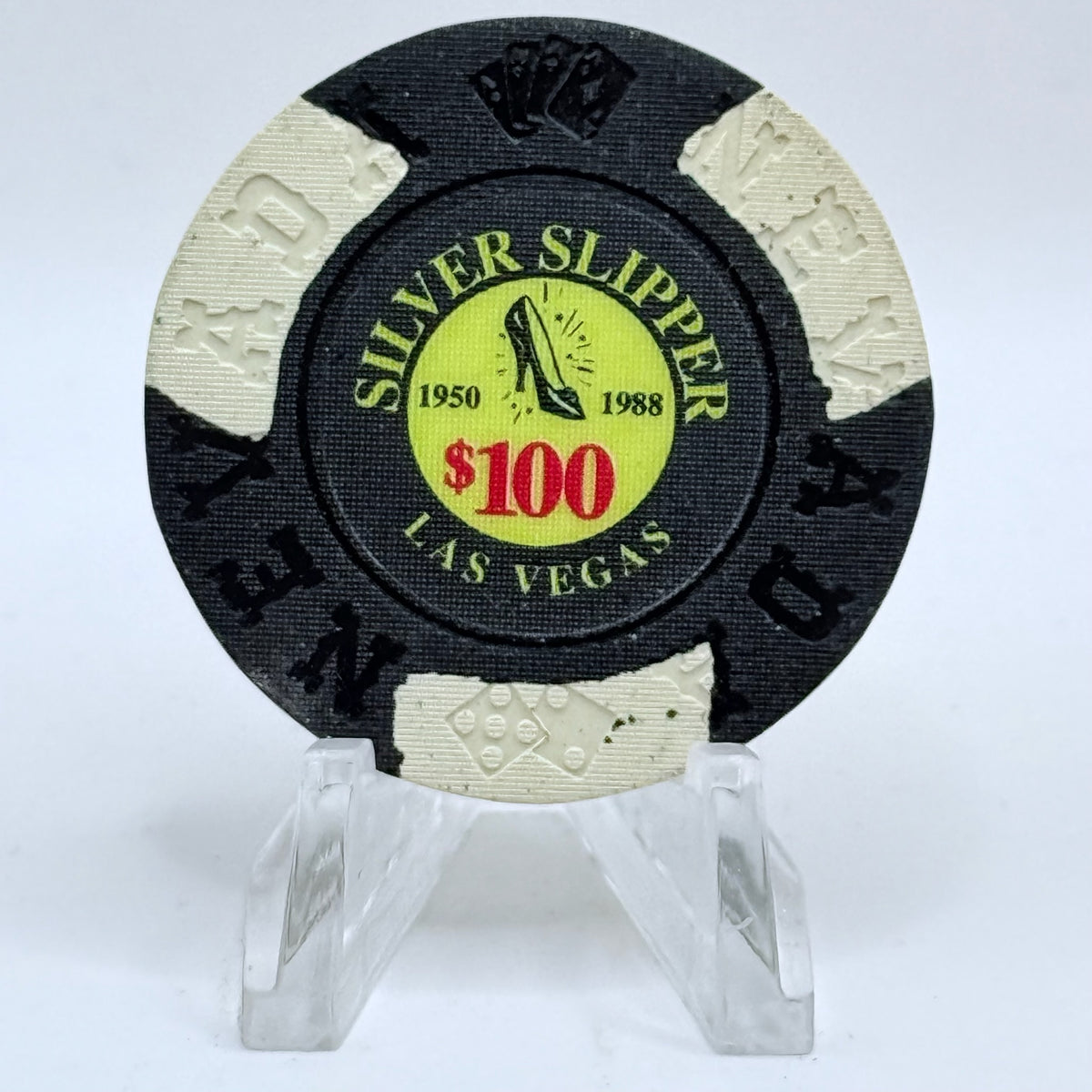 Silver Slipper Las Vegas Nevada 1995 'Borland' Series 1 LE $100 Imitation Chip E7365