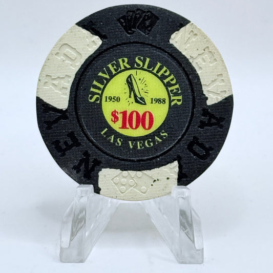 Silver Slipper Las Vegas Nevada 1995 'Borland' Series 1 LE $100 Imitation Chip E7365