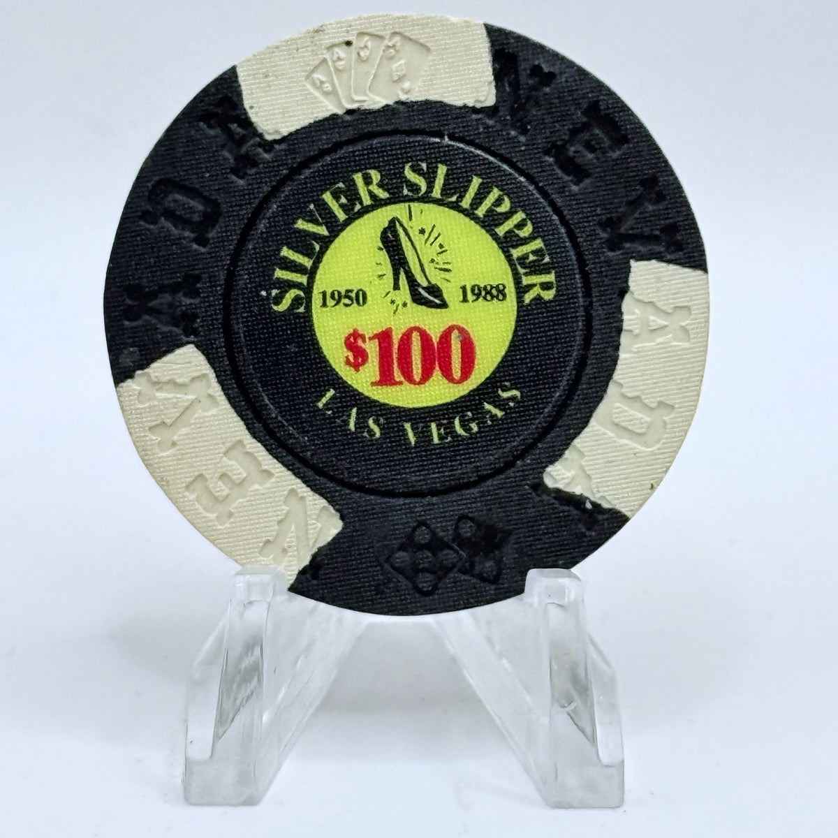 Silver Slipper Las Vegas Nevada 1995 'Borland' Series 1 LE $100 Imitation Chip E7365