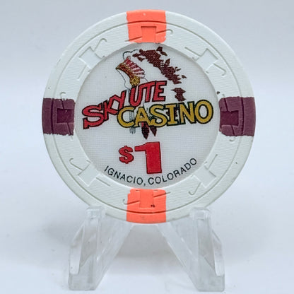 Sky Ute Casino & Lodge Ignacio Colorado 1992 $1 Casino Chip