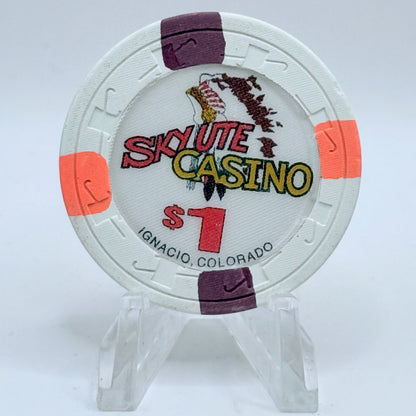 Sky Ute Casino & Lodge Ignacio Colorado 1992 $1 Casino Chip