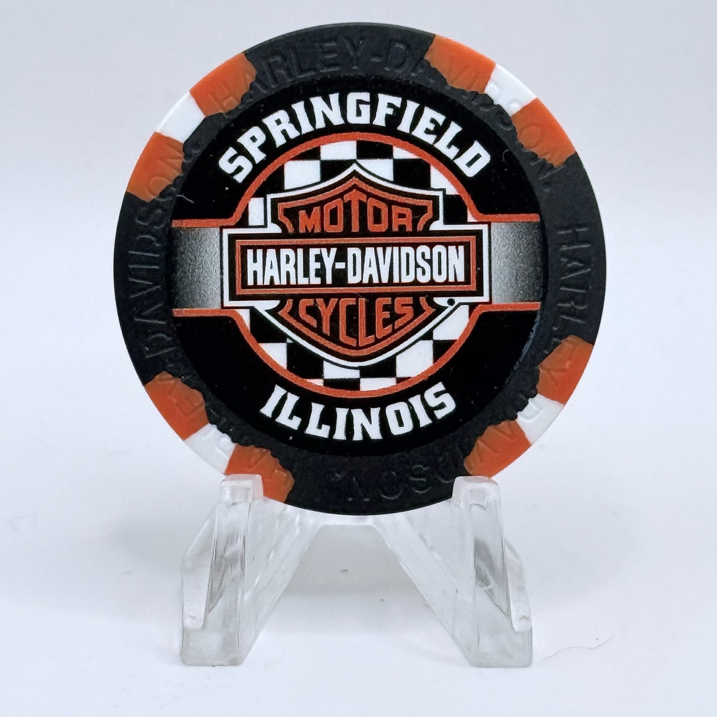 Harley-Davidson - Hall's Springfield Illinois Series 2 Advertising Chips