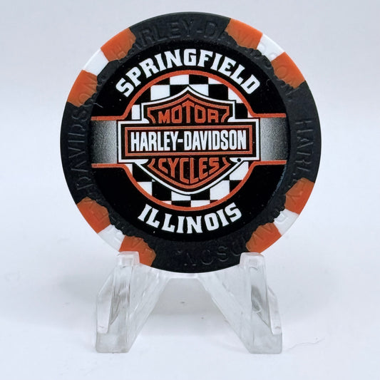 Harley-Davidson - Hall's Springfield Illinois Series 2 Advertising Chips