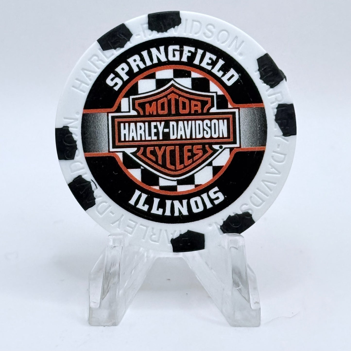 Harley-Davidson - Hall's Springfield Illinois Series 2 Advertising Chips
