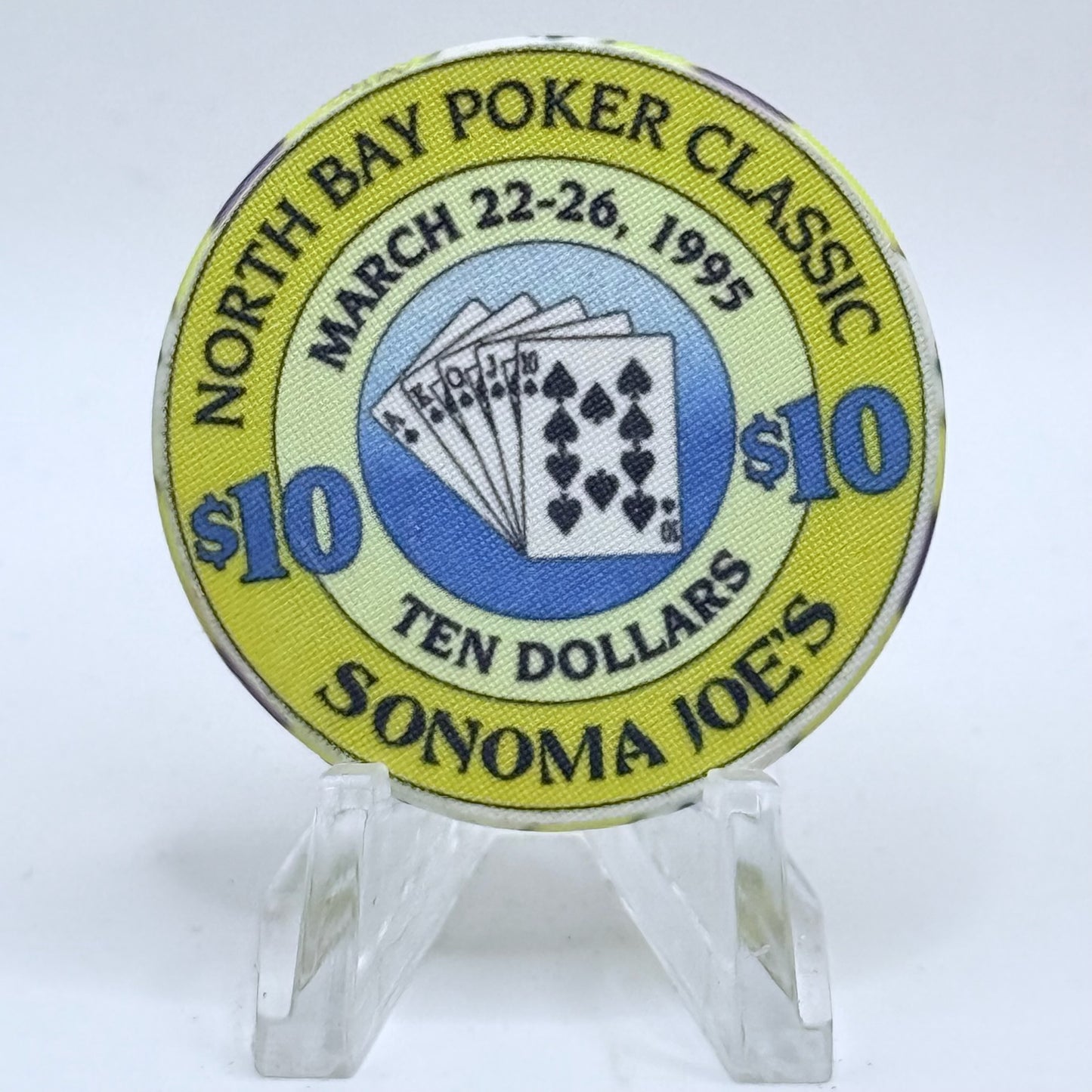 Sonoma Joe's Casino Petaluma California 1995 LE $10 Casino Chip