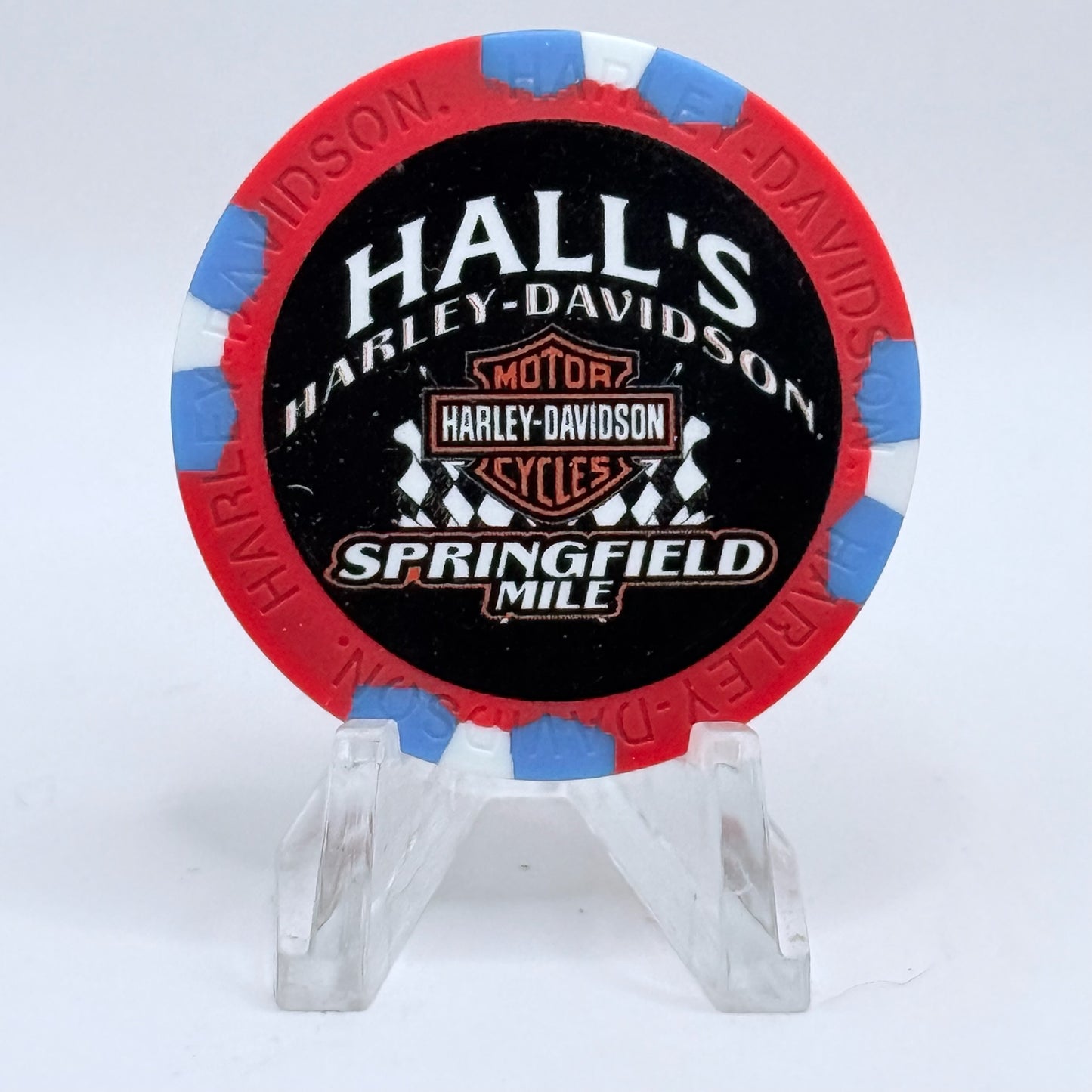 Harley-Davidson - Hall's Springfield Illinois Series 2 Advertising Chips