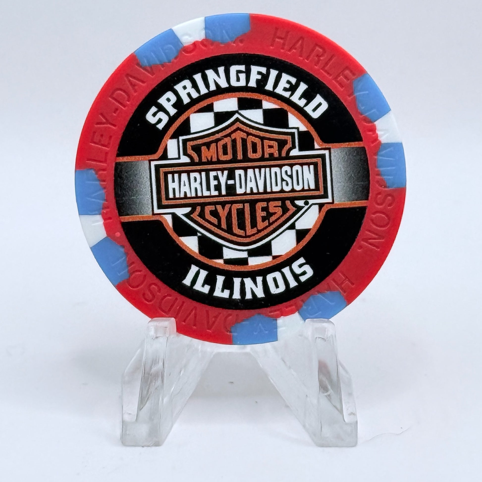 Harley-Davidson - Hall's Springfield Illinois Series 2 Advertising Chips