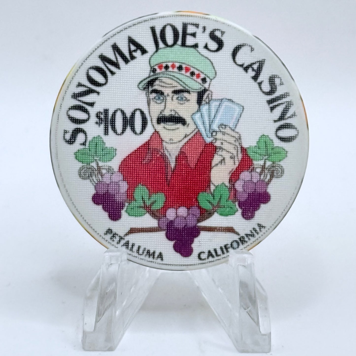 Sonoma Joe's Casino Petaluma California $100 Casino Chip