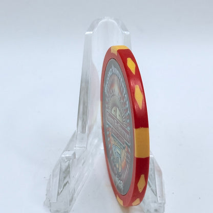 Santa Fe Station Las Vegas Nevada 2002 'Second Anniversary' LE $5 Casino Chip E2483
