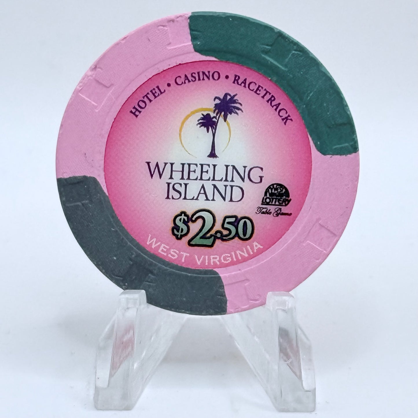 Wheeling Island Wheeling West Virginia 2007 $2.50 Casino Chip