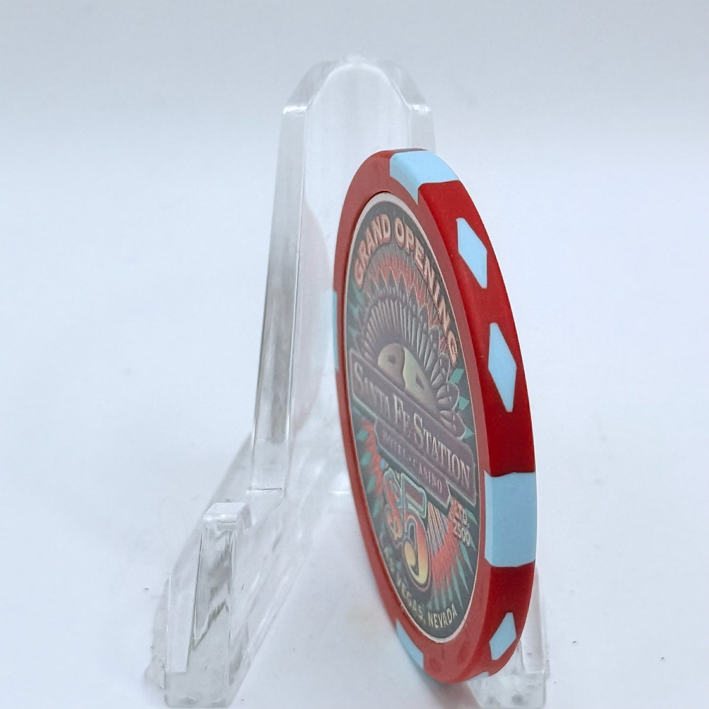 Santa Fe Station Las Vegas Nevada 2000 'Grand Opening' LE $5 Casino Chip V7448