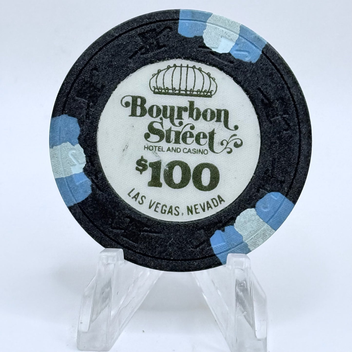 Bourbon Street Las Vegas Nevada 1985 $100 Casino Chip N2700