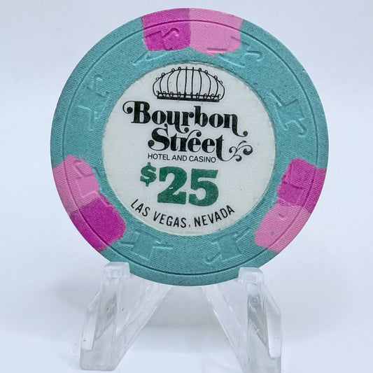 Bourbon Street Las Vegas Nevada 1988 $25 Casino Chip N2488