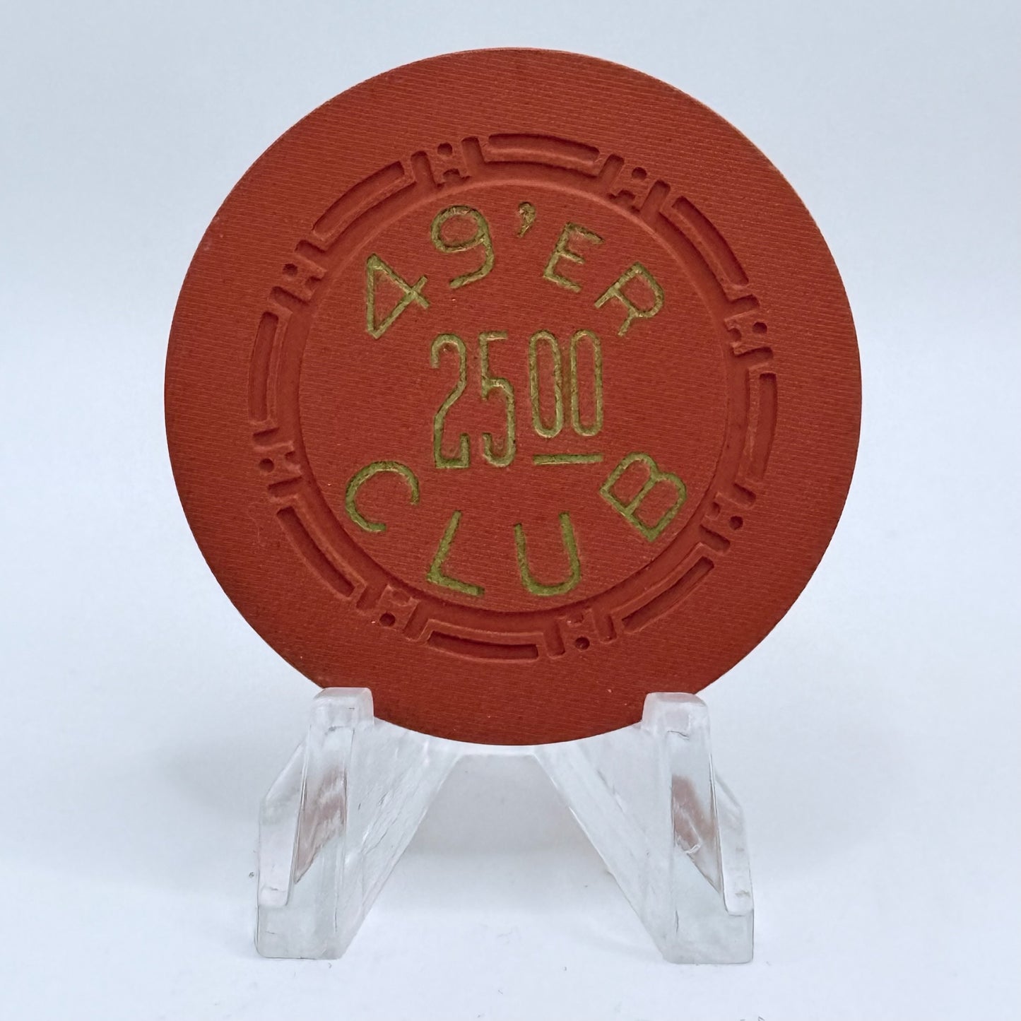 49'er Club Las Vegas Nevada 1951 $25 Casino Chip N1318