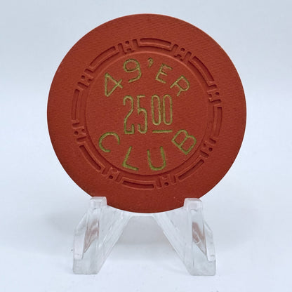 49'er Club Las Vegas Nevada 1951 $25 Casino Chip N1318