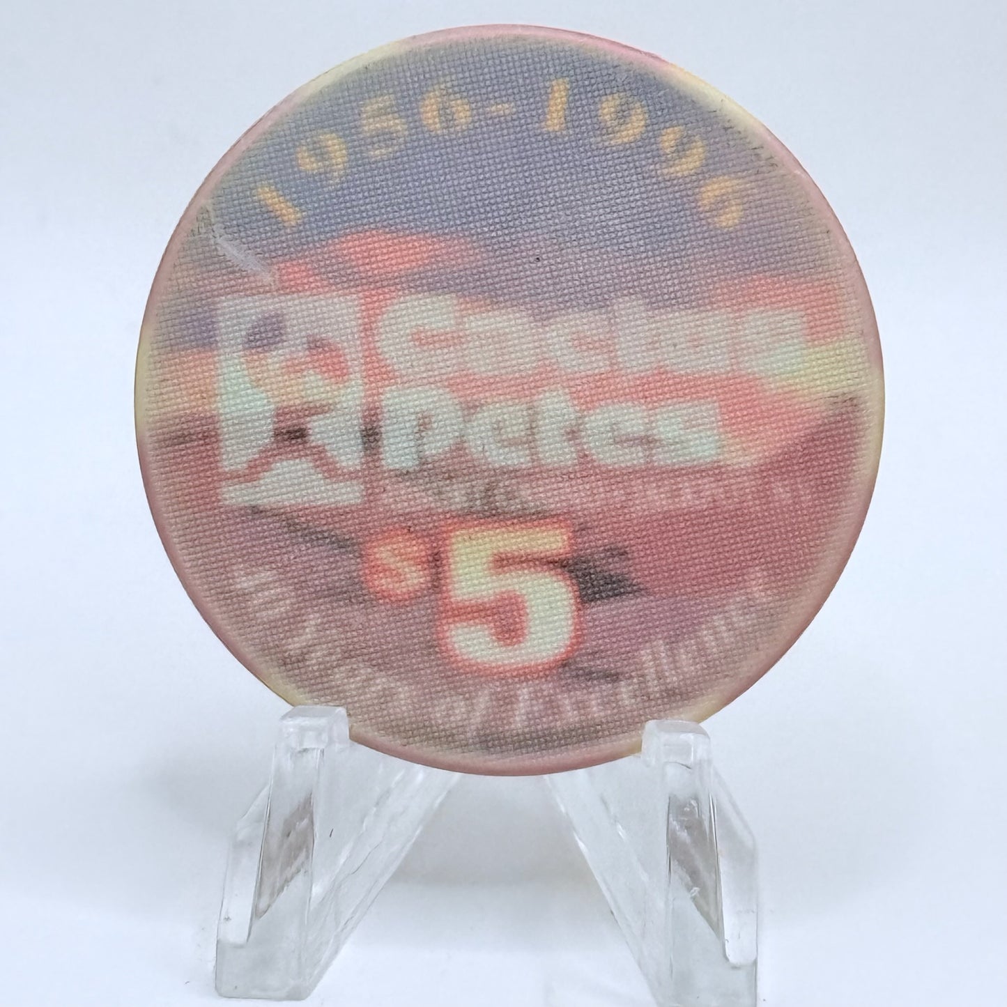 Cactus Pete's Resort Casino Jackpot Nevada 1996 '40 Years Of Excellence' LE $5 Casino Chip N8032