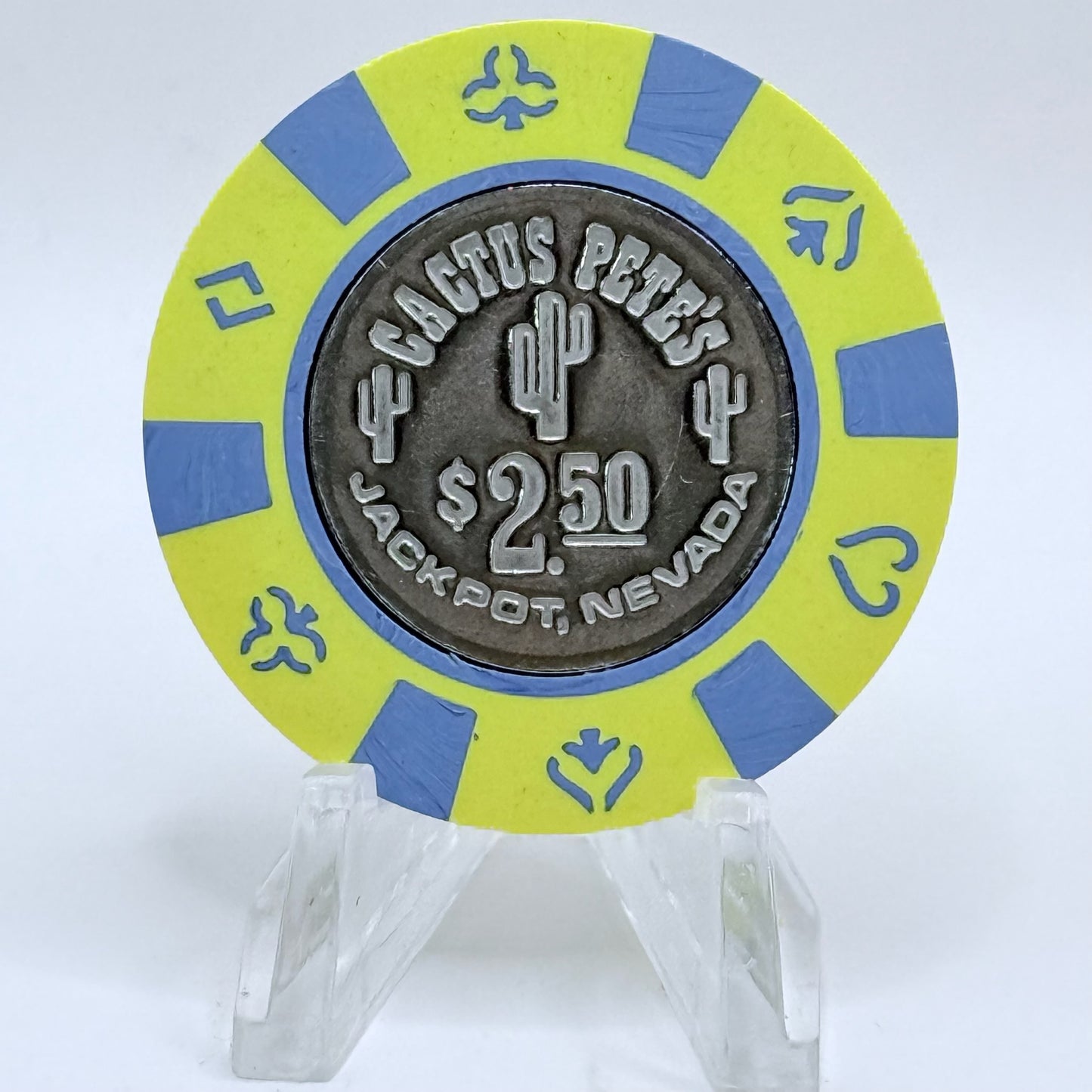 Cactus Pete's Resort Casino Jackpot Nevada 2005 $2.50 Casino Chip E6435