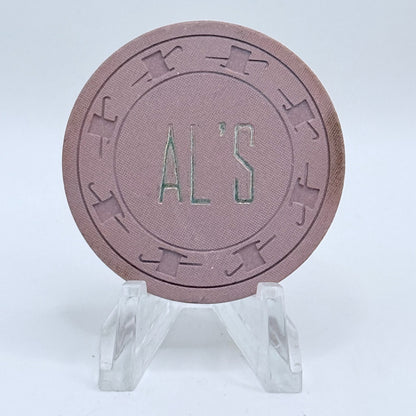 Al's "Liquor" Las Vegas Nevada 1962 $.25 Casino Chip V3638