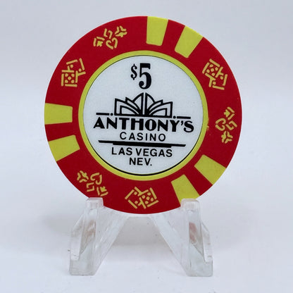 Anthony's Casino Las Vegas Nevada 1989 $5 Casino Chip N1341