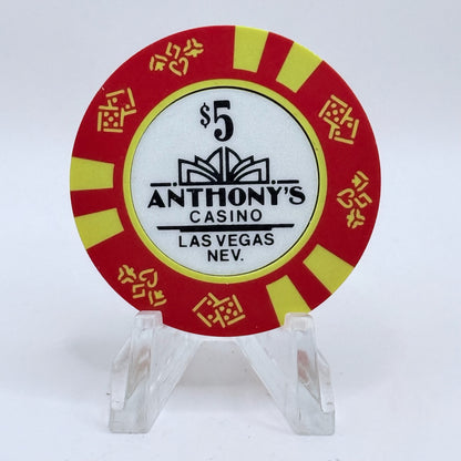 Anthony's Casino Las Vegas Nevada 1989 $5 Casino Chip N1341