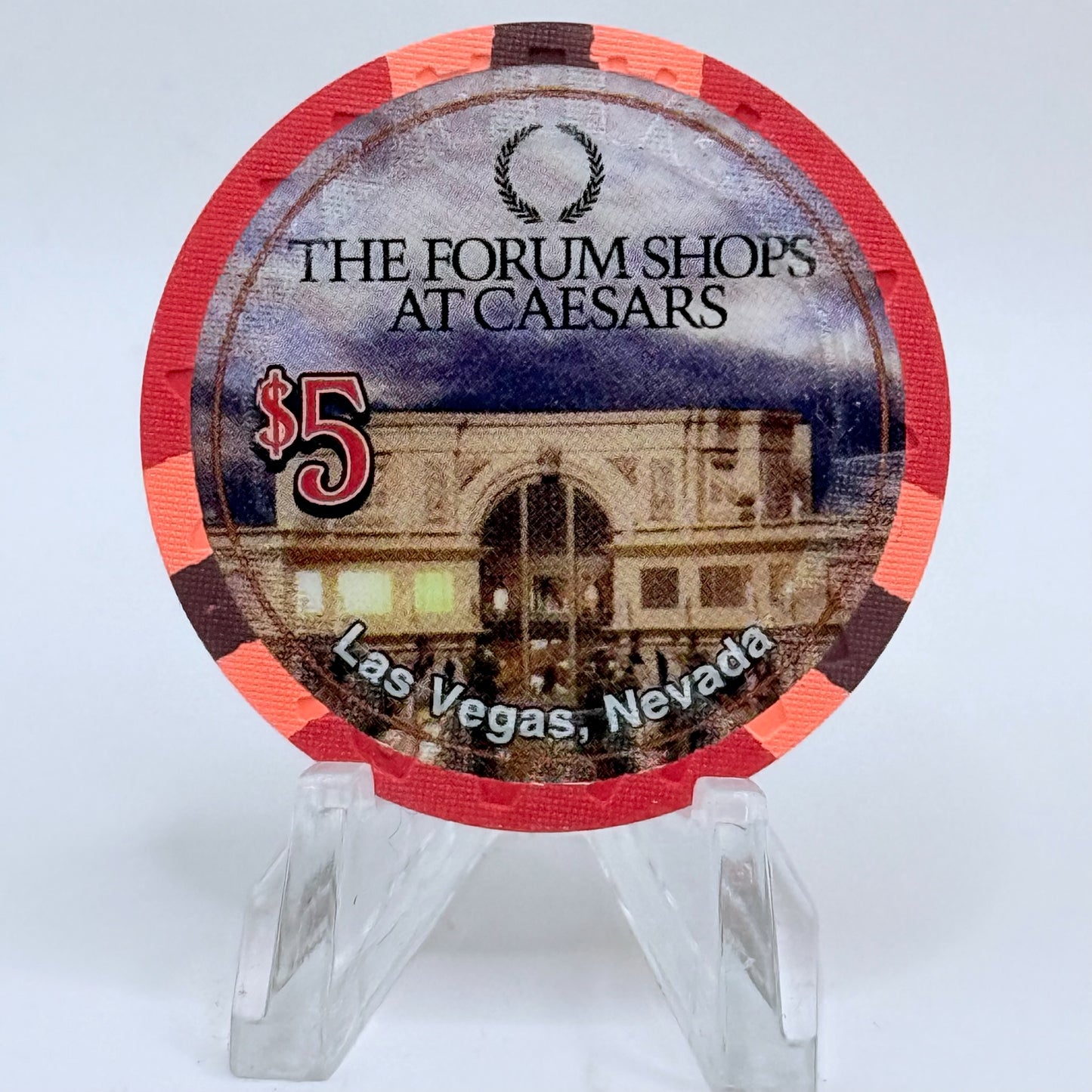 Caesars Palace Las Vegas Nevada 2004 'Phase III Grand Opening' LE $5 Casino Chip E4064