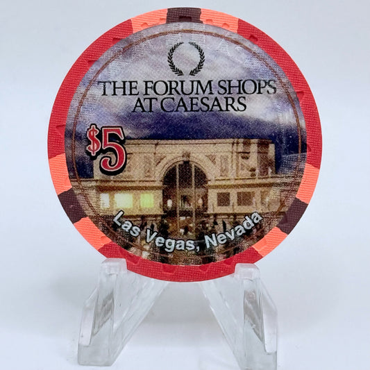 Caesars Palace Las Vegas Nevada 2004 'Phase III Grand Opening' LE $5 Casino Chip E4064