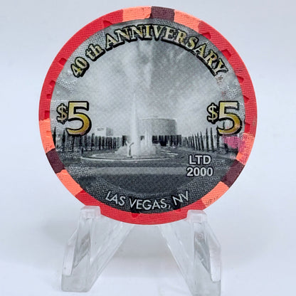 Caesars Palace Las Vegas Nevada 2006 '40th Anniversary' LE $5 Casino Chip E5788