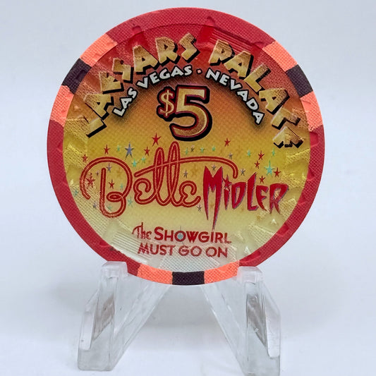 Caesars Palace Las Vegas Nevada 2008 'Bette Midler' LE $5 Casino Chip E7815