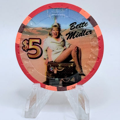 Caesars Palace Las Vegas Nevada 2008 'Bette Midler' LE $5 Casino Chip E7815