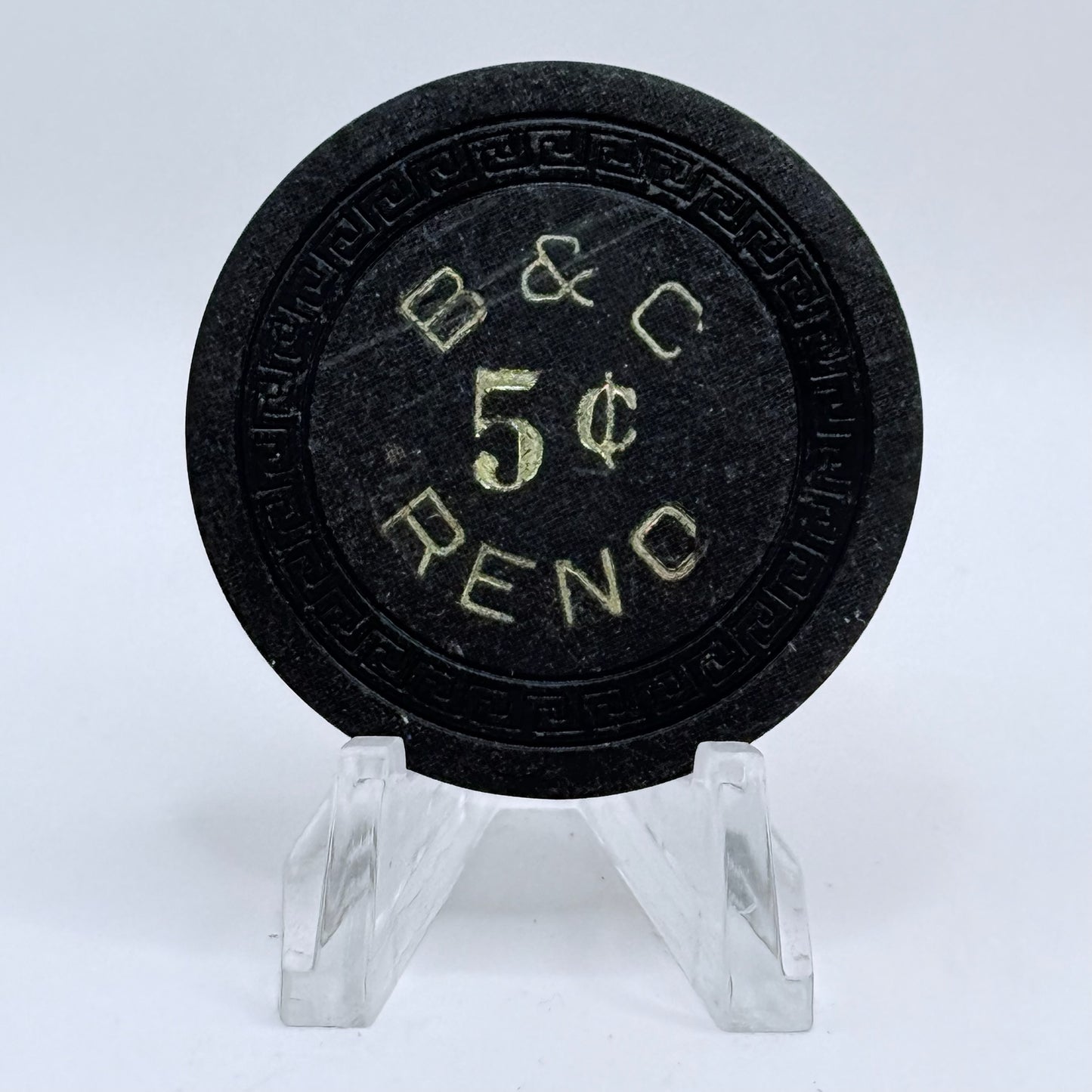 B & C Reno Nevada 1950's $0.05 Casino Chip N7409