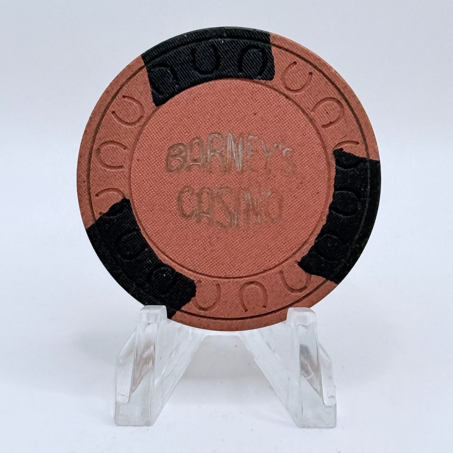 Barney's Casino Lake Tahoe Nevada 1980's "Roulette" Casino Chip E3113