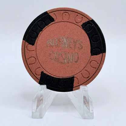Barney's Casino Lake Tahoe Nevada 1980's "Roulette" Casino Chip E3113