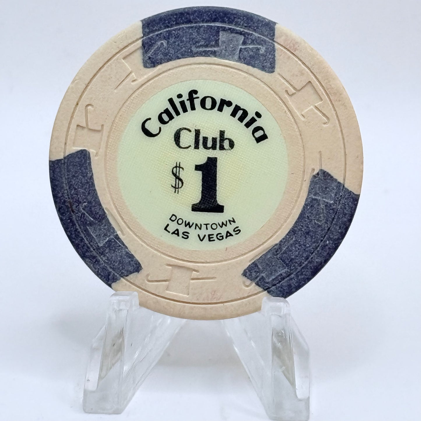 California Club Las Vegas Nevada 1961 LE $1 Casino Chip N1408
