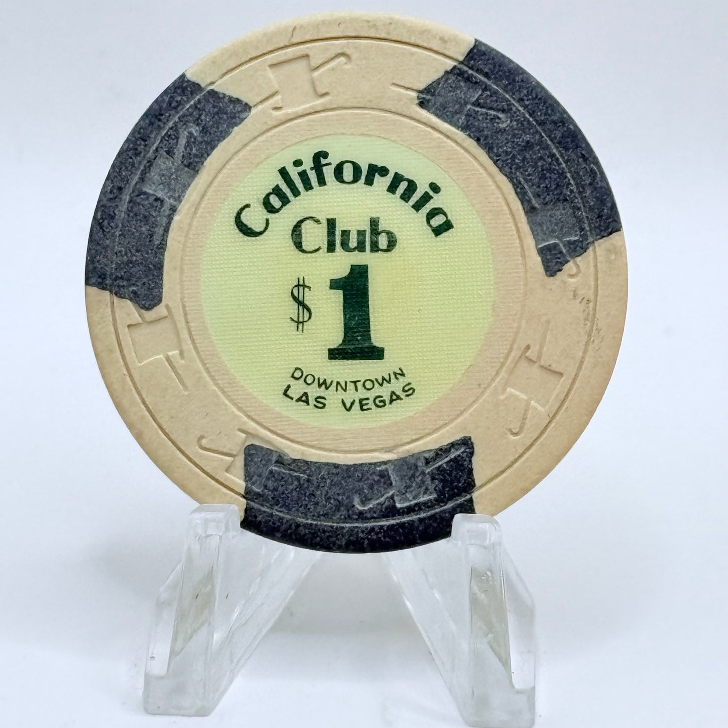 California Club Las Vegas Nevada 1961 LE $1 Casino Chip N1408