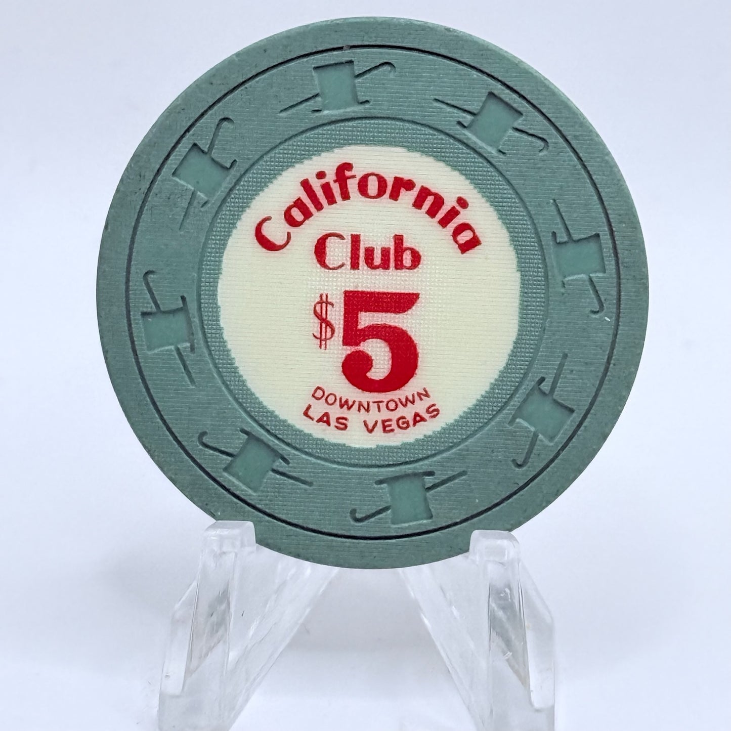 California Club Las Vegas Nevada 1963 LE $5 Casino Chip N1409
