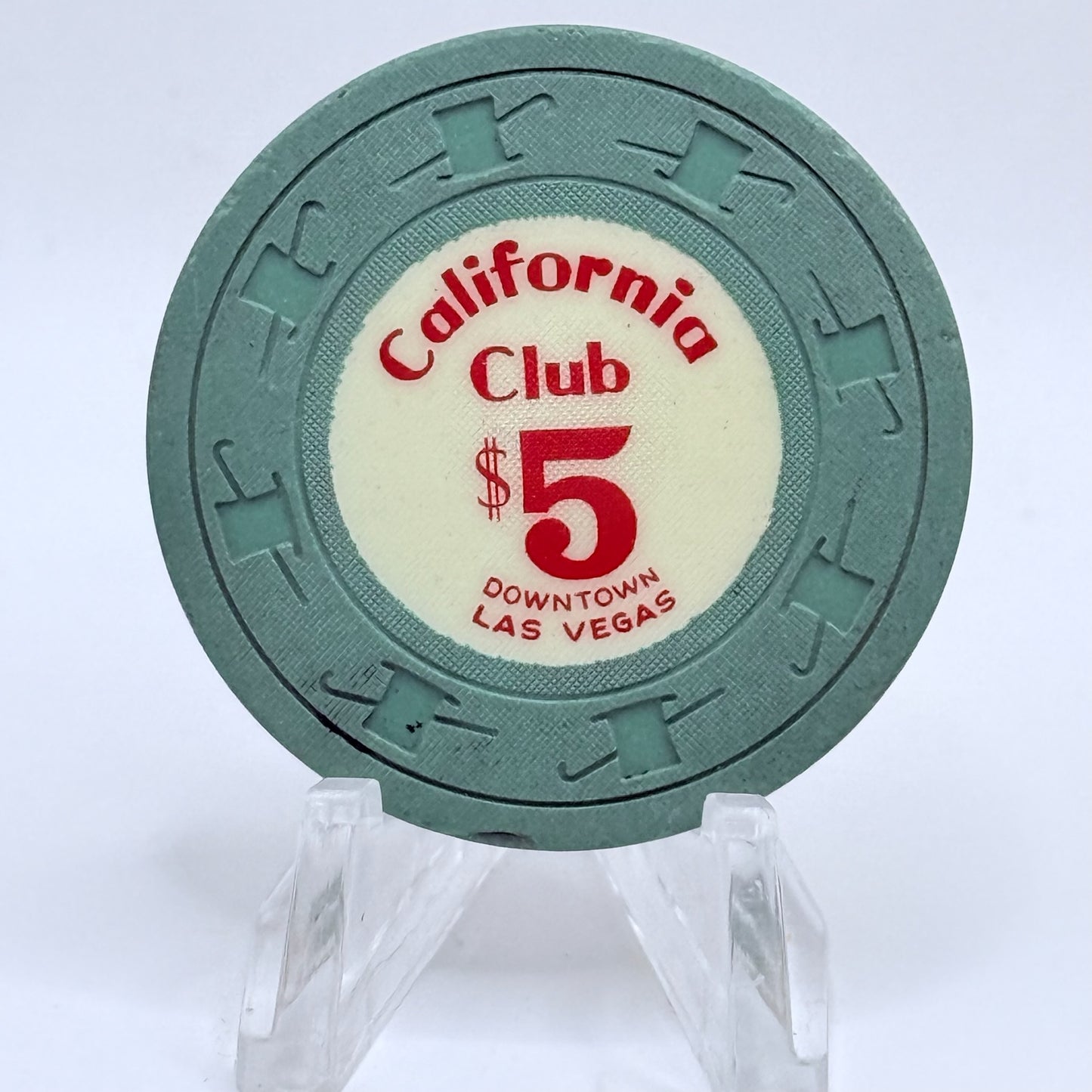 California Club Las Vegas Nevada 1963 LE $5 Casino Chip N1409