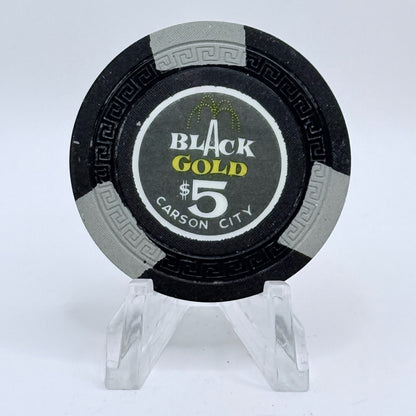 Black Gold Casino Carson City Nevada 1962 $5 Casino Chip N7408