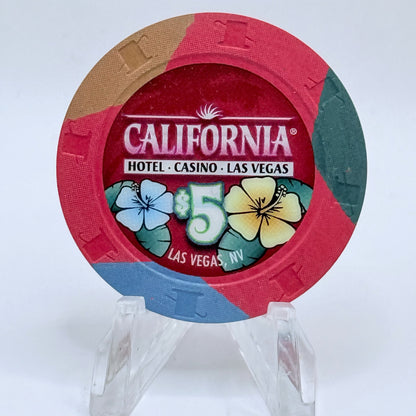 California Hotel Las Vegas Nevada 2008 $5 Casino Chip E7842