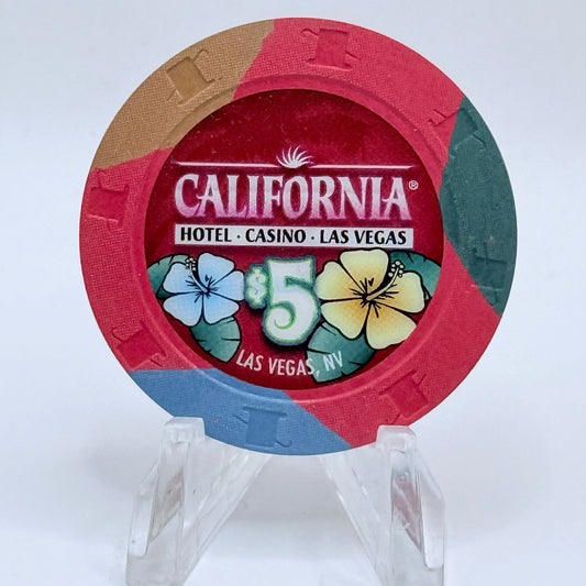 California Hotel Las Vegas Nevada 2008 $5 Casino Chip E7842