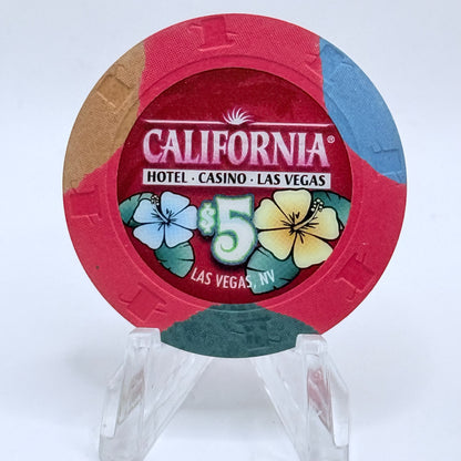 California Hotel Las Vegas Nevada 2008 $5 Casino Chip E7842