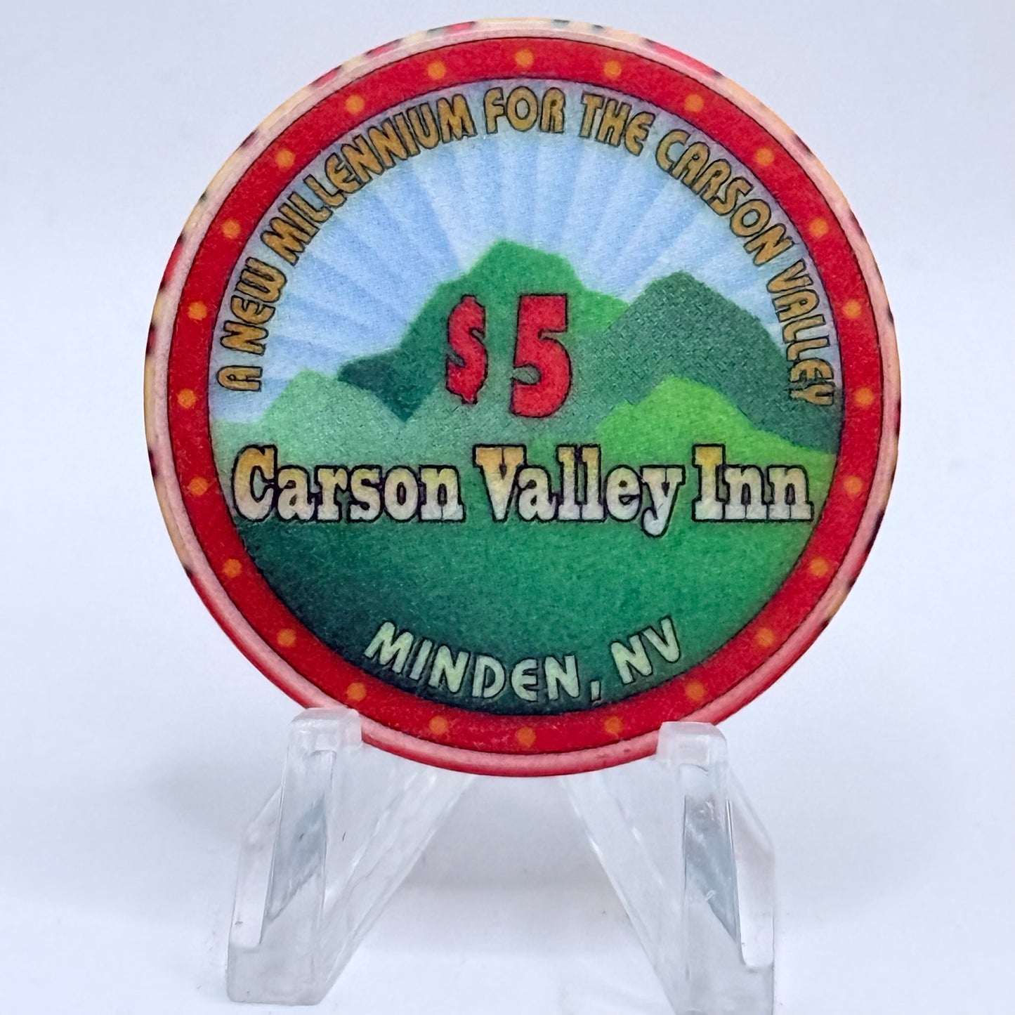 Carson Valley Inn Minden Nevada 1999 LE $5 Casino Chip V3834