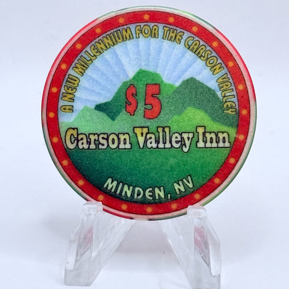 Carson Valley Inn Minden Nevada 1999 LE $5 Casino Chip V3836