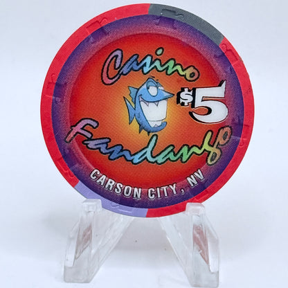Casino Fandango Carson City Nevada 2003 $5 Casino Chip E0434