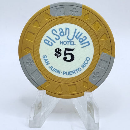 El San Juan Carolina Puerto Rico Series 4 $5 Casino Chip