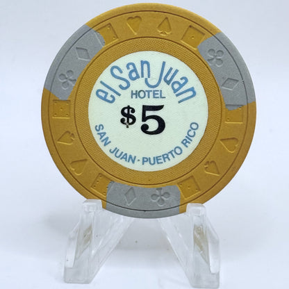 El San Juan Carolina Puerto Rico Series 4 $5 Casino Chip